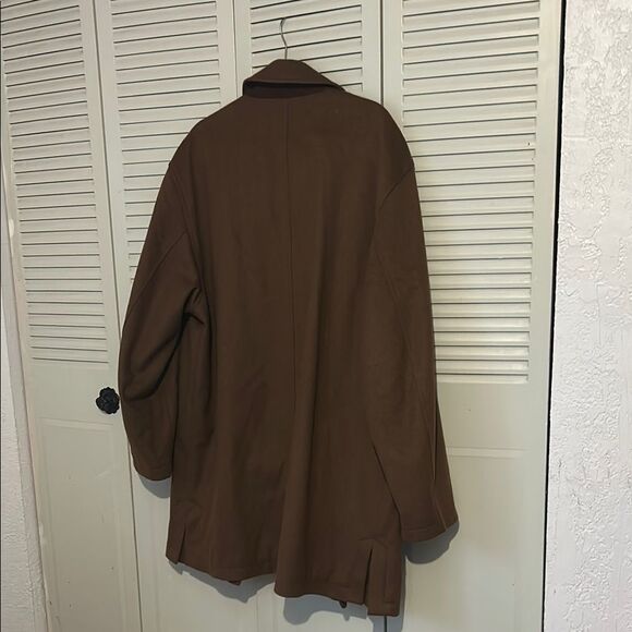 Schneiders shurwolle mit cashemere men's Brown Overcoat size 42 USA - Picture 3 of 12